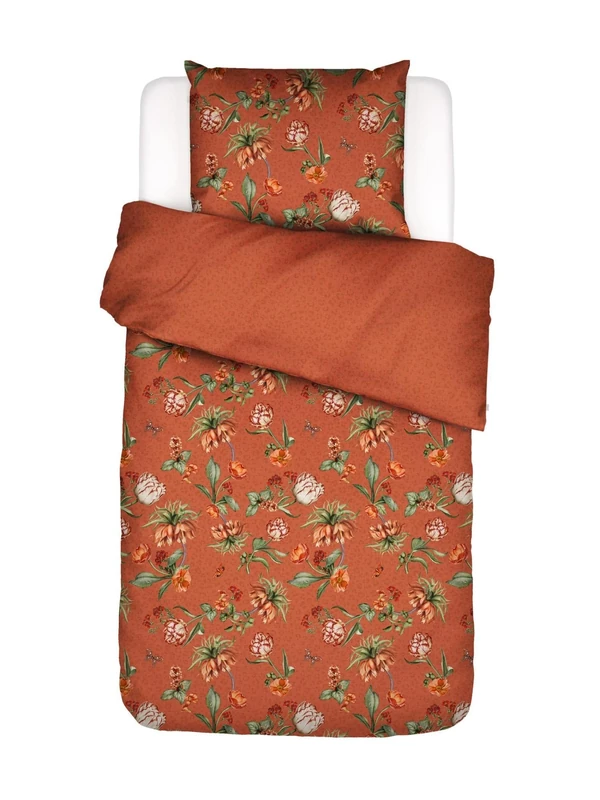 ESSENZA Bed Linen, Cotton, Ginger, 155x220 + 1x 80x80 cm - Image 1