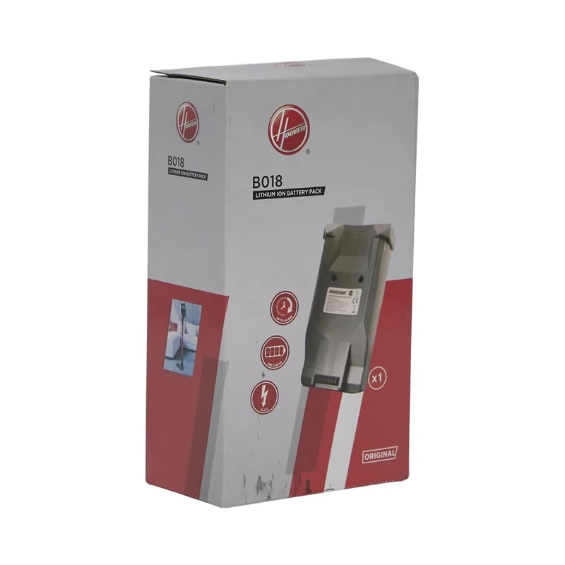 Hoover B018 Lithium Vacuum Cleaner Battery - Rechargeable - 22.2 V - Black - Original Battery for Hoover H-Free 300 Vacuum Cleaner