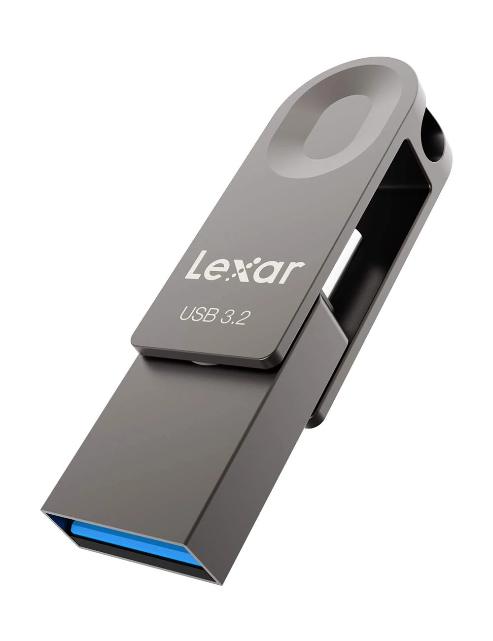 Lexar 128GB USB Flash Drive (USB Type-C & USB Type-A), 2 in 1 USB 3.0 Stick Read Speed Up to 100MB/s, JumpDrive Supports OTG, Memory Stick for PC, Laptop, Car, TV, Android Phone etc