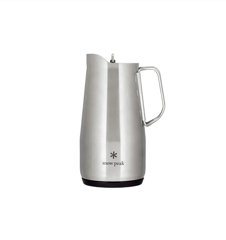 Snow Peak Shimo Growler, 1900ml, Stainless Steel Vacuum-Insulated Pitcher jug, for Camping, Outdoors and Everyday