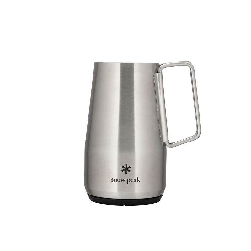 Snow Peak | Shimo Stein 700 | Stainless Steel Insulated Beer Mug, Titanium