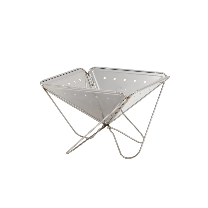 Snow Peak Pack & Carry Fireplace, XL, Portable Firepit, foldable Japanese outdoor bbq for camping & outdoor cooking
