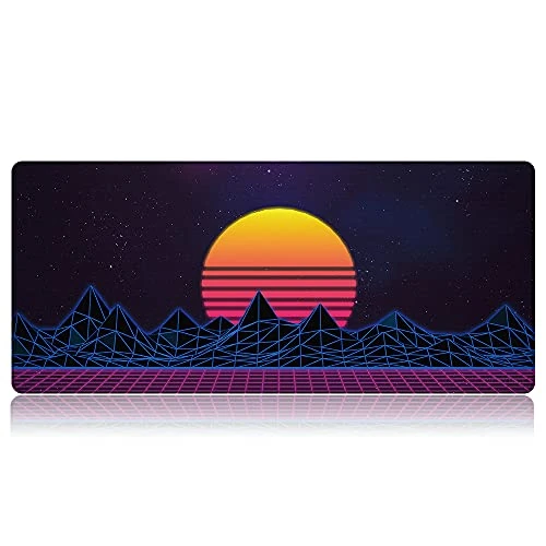 Bimormat Personalized Gaming Mouse Mat,Extended Large Mouse Pad 35.4" x 15.7",Laptop Desk Mat,Thick Enough for Maintaining Excellent Speed and Control,Non-Slip Rubber Base (90x40 B3suncity)