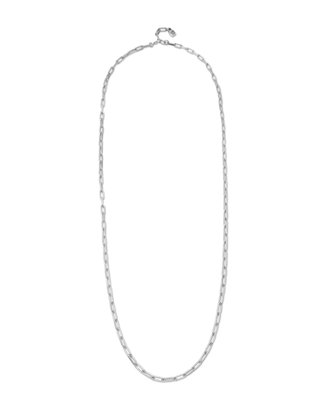 Chain Larga of Alloy of Metal Plated in Silver of Sterling Mín Longitud: 87