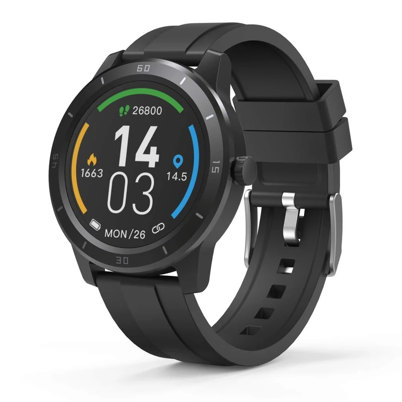 Hama 178607 Fit Watch 6900 Black Full Touch Display Integrated GPS Waterproof, One Size