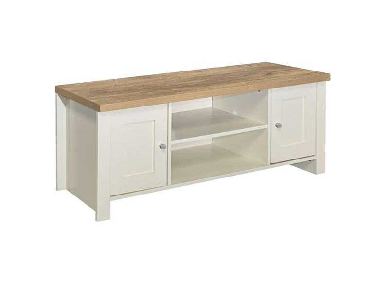 Birlea Highgate Large TV Unit Cream & Oak Effect