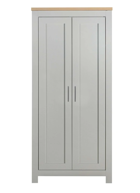 Birlea Highgate 2 Door Wardrobe Grey & Oak Effect