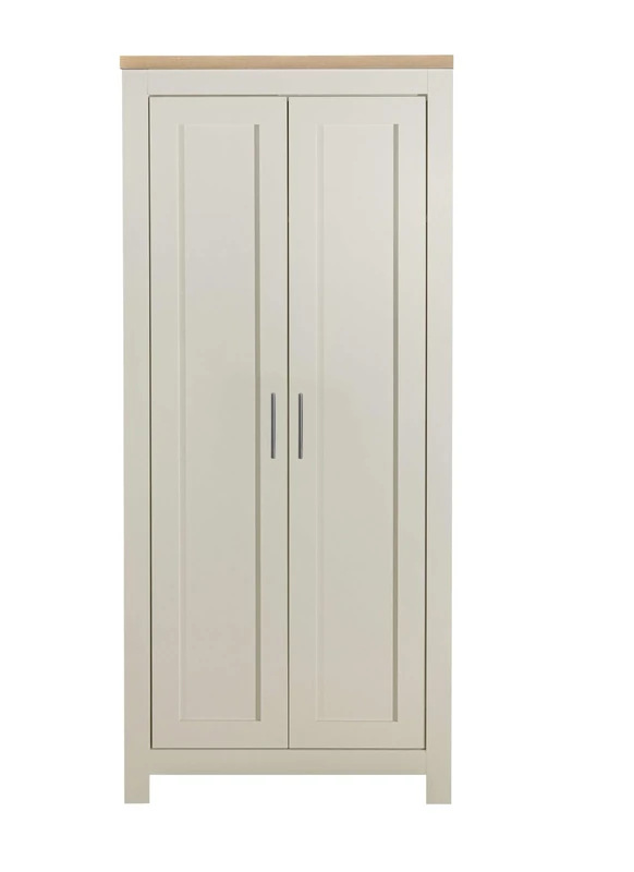 Birlea Highgate 2 Door Wardrobe Cream & Oak Effect