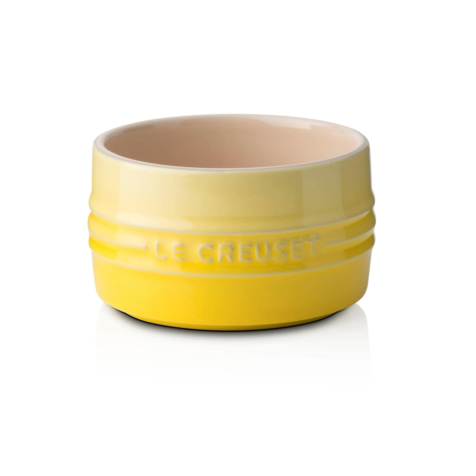 Le Creuset Stoneware Ramekin with Straight Wall, Stackable, 200 ml, Soleil, 70403204030099