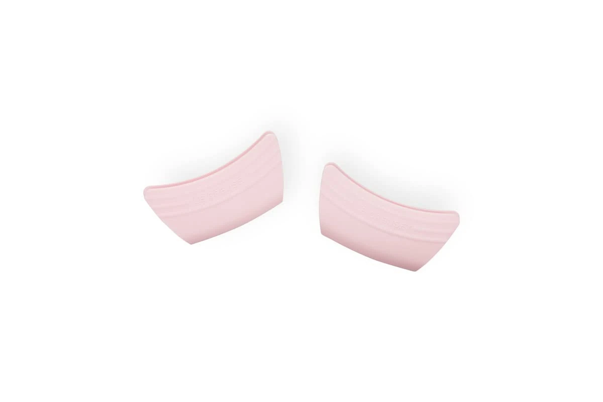 LE CREUSET x2 Silicone Side Handle Grip Powder Pink -Standard Pkg