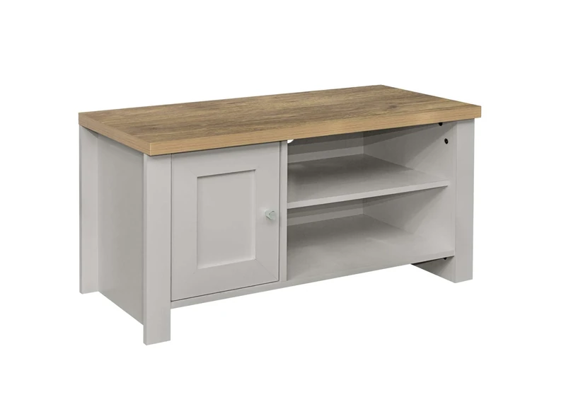 Birlea Highgate Small Tv Unit Grey & Oak Effect