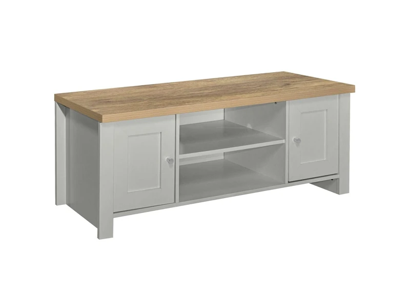 Birlea Highgate Large Tv Unit Grey & Oak Effect