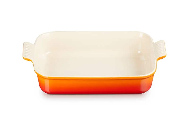 Le Creuset Heritage Rectangular Dish, Stoneware, 32 cm, 2.31 kg, Volcanic, 71102320900001