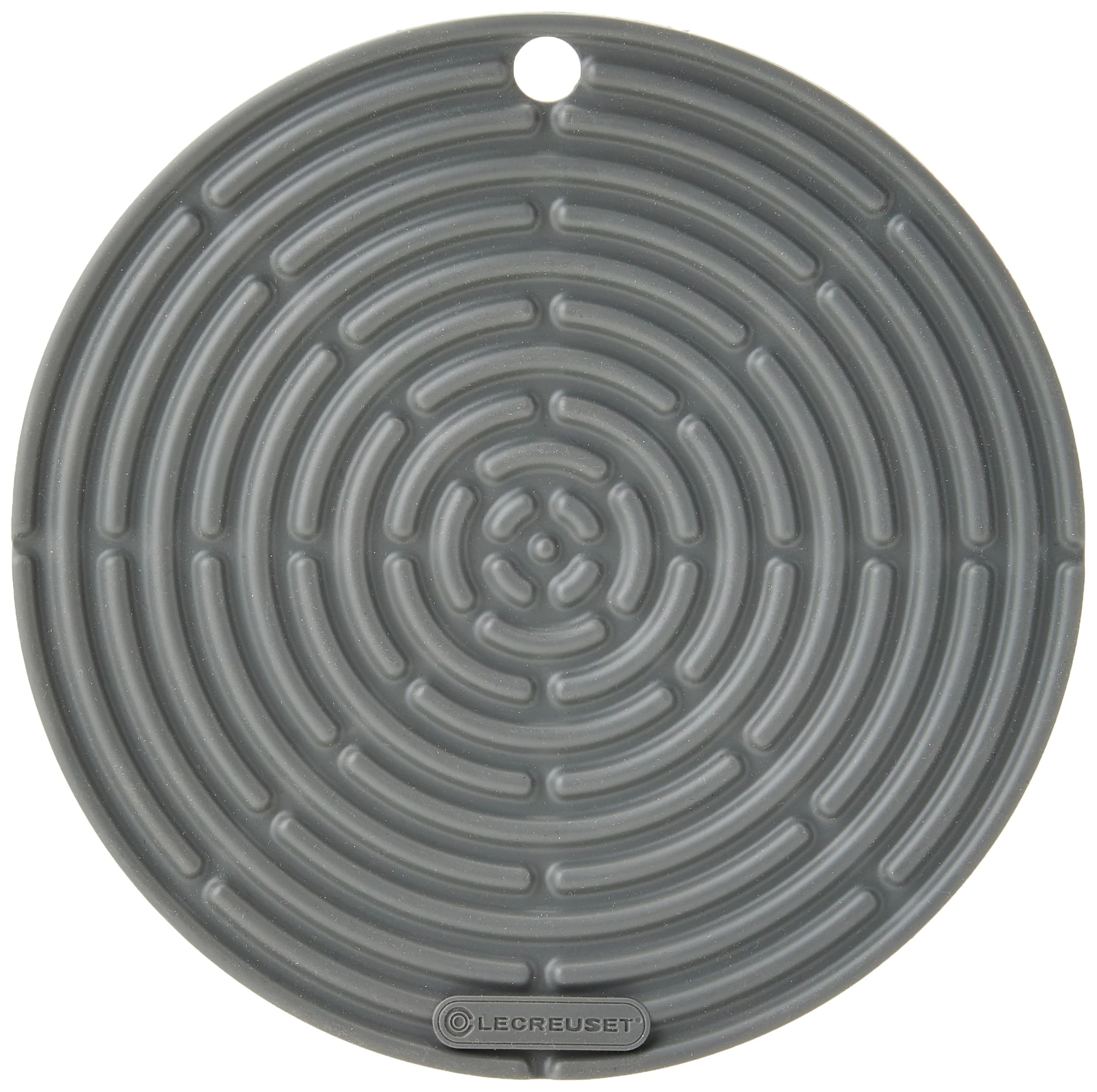 Le Creuset Cool Tool, Pot Holder/Trivet, Silicone, Round, 20 cm, Flint, 93000230444200