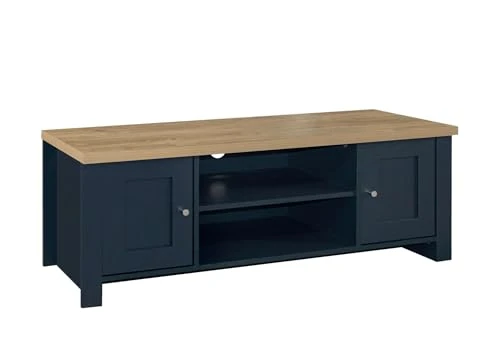 Birlea Highgate Large Tv Unit Navy & Oak Effect