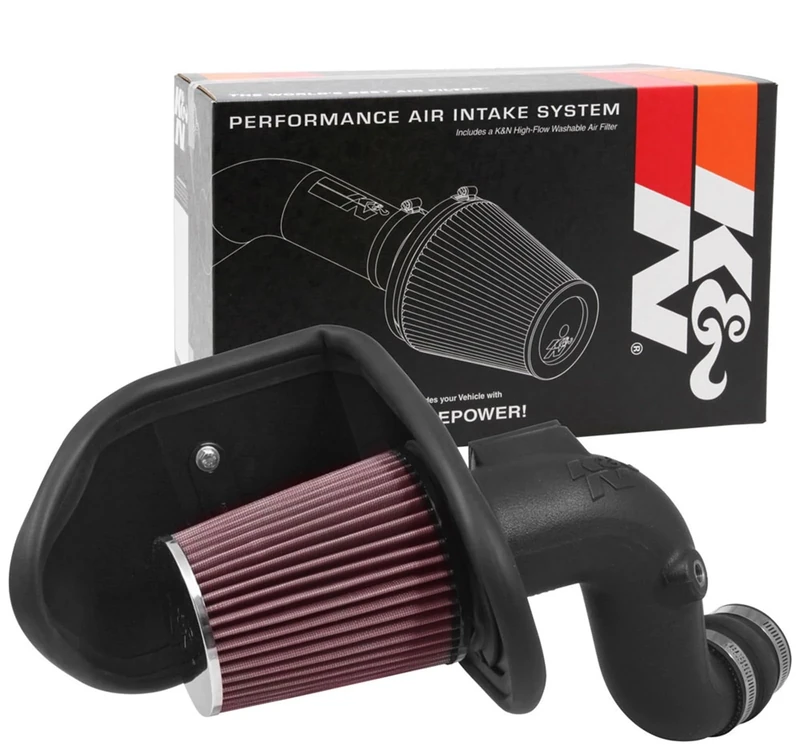 K&N Cold Air Intake Kit: High Performance, Guaranteed to Increase Horsepower: 57-3097