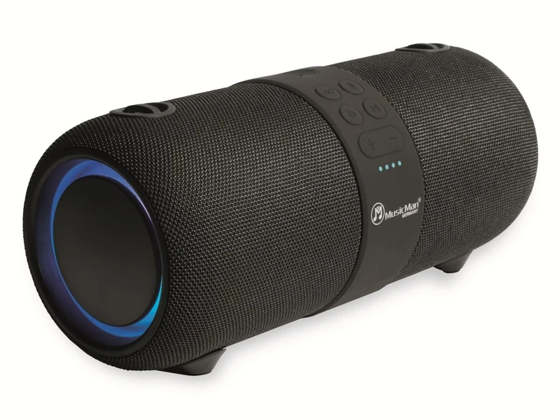 MusicMan LED SoundBlaster Portable Bluetooth V4.2 Speaker Stereo Sound TWS Function FM Radio Voice Control Hands Free Mic USB Support AUX In Mobile Soundstation BT-X56