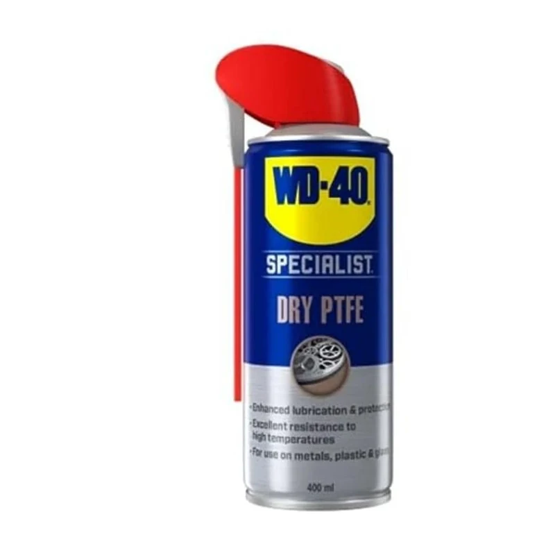 WD-40 Specialist Dry Lubricant 400ml, 12-Pack, Enhanced Lubricant Spray for Locks, Latches, and Pliers, Water Resistant & Weather Protection for Doors and Windows, Dust Resistant WD40 Dry Lube