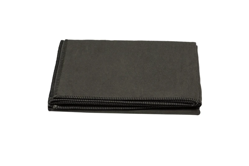 David Fussenegger Cotton Blanket 140 x 200 cm Cuddly Blanket with Decorative Stitch Soft Army