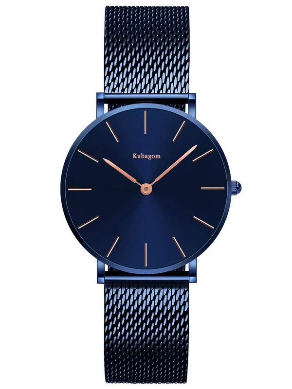 Kubagom Women's Ultra Thin Stainless Steel Mesh Watch - Image 1
