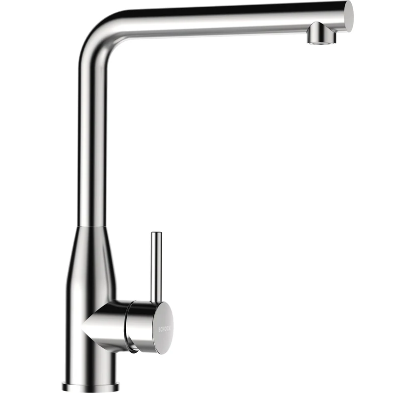 SCHOCK Keto Stainless Steel Kitchen Tap - High Pressure Tap with Fixed Spout and Standard Connections