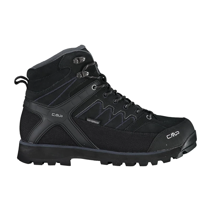 CMP Men's Moon MID Trekking Shoes WP, Black, 6.5 UK - Image 1