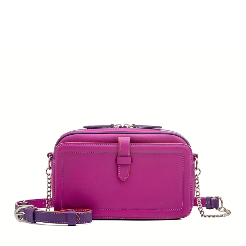 mywalit Unisex's Small Leather Shoulder Bag, Sangria Multi, Talla ÚNICA