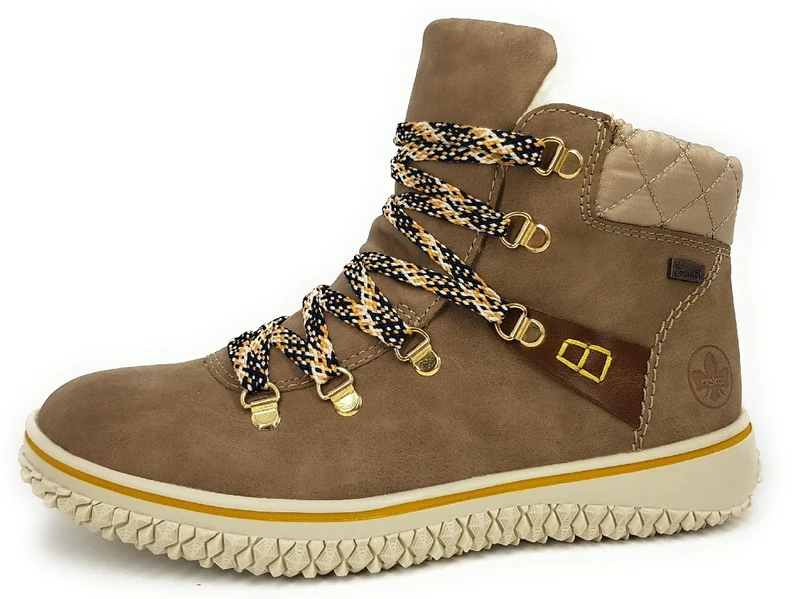 Rieker Women's Z4238 Fashion Boot, Beige, 3 UK