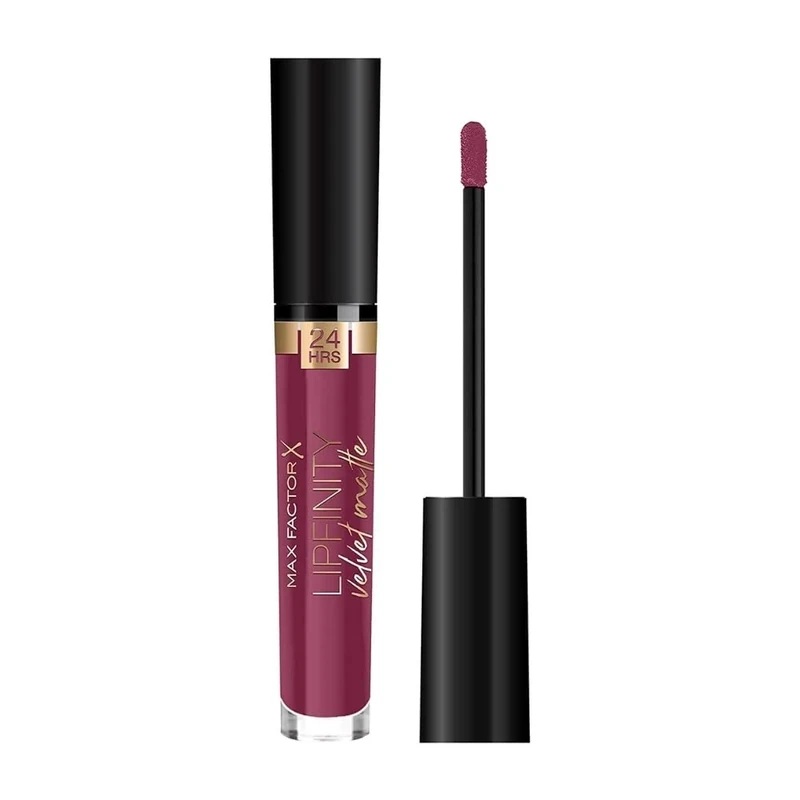 3 x Max Factor Lipfinity Velvet Matte 24Hr Lipstick - 050 Satin Berry