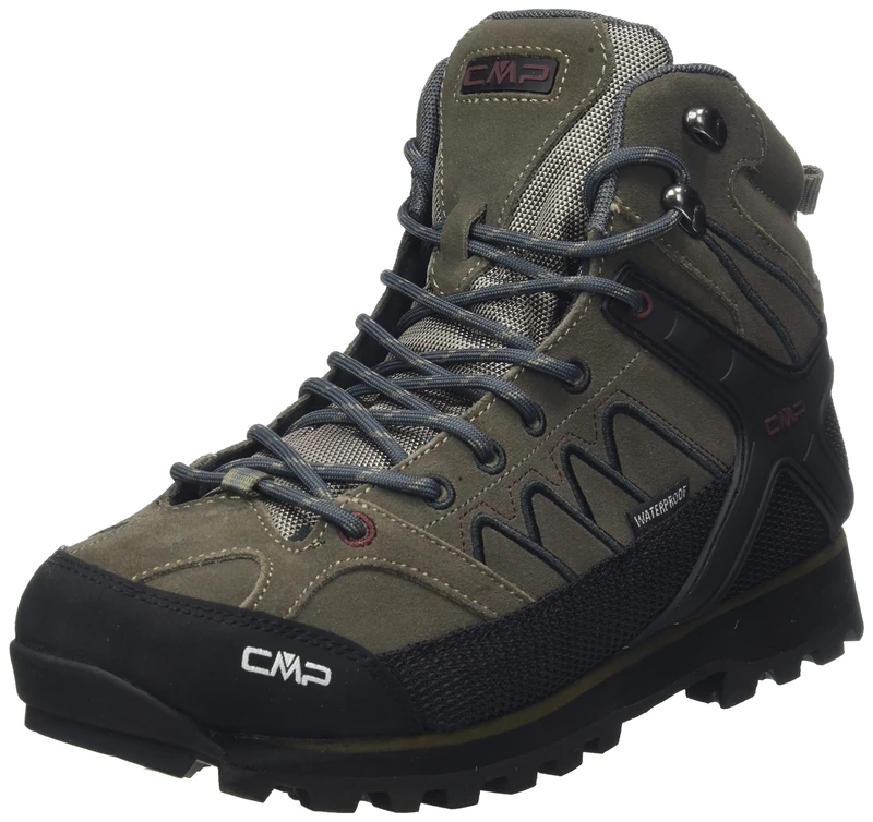 CMP Men's Moon MID Trekking Shoes WP, Peat, 8 UK