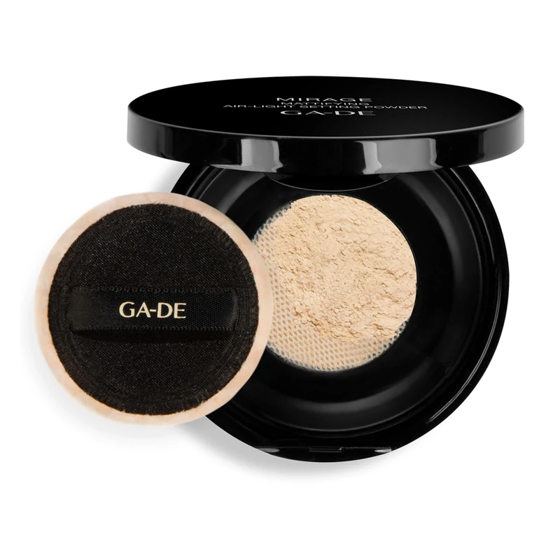 GA-DE Mirage Matifying Air-Light Setting Powder - Effortless Skin Blending, Shine-Free Lasting Makeup - Weightless Texture and Paraben-Free - 0.7 oz