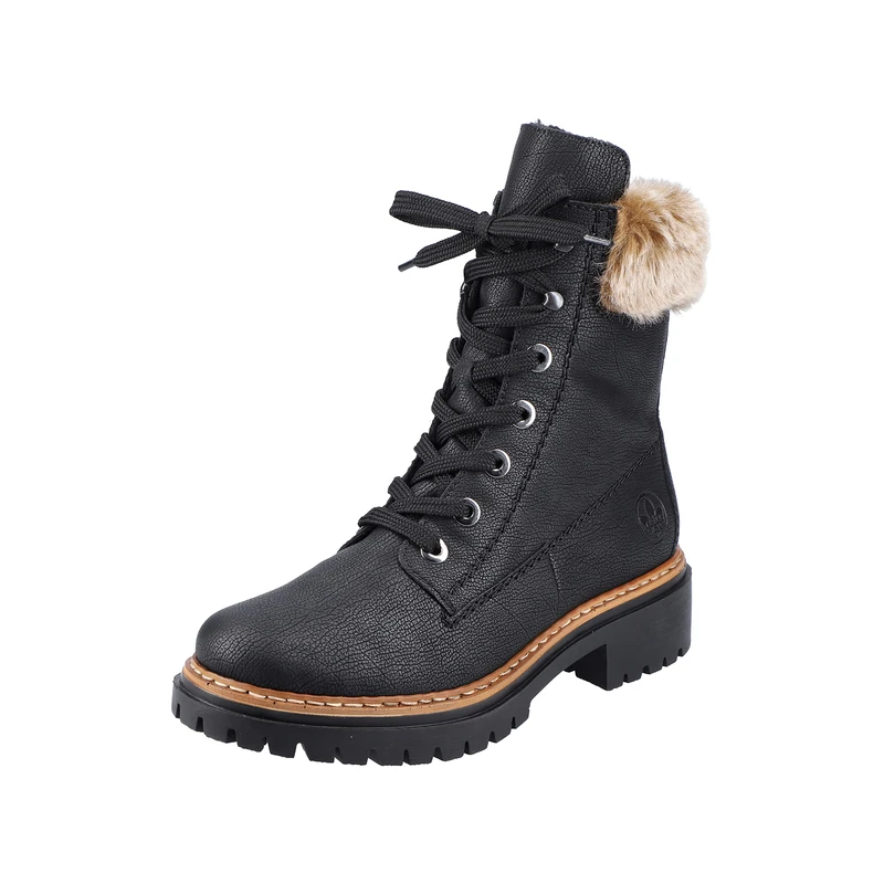 Rieker Women's 72630 Fashion Boot (Black, UK Footwear Size System, Adult, Women, Numeric, Medium, 4)