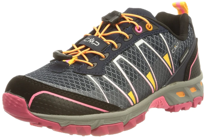 CMP Women's Altak WMN Trail Shoe WP Trail Running Shoe, Red Fluo-Carminio, 39 EU, Grey Orange Pink Asphalt Gloss, 6 UK