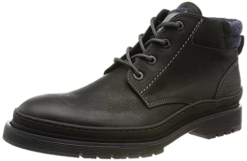 LLOYD Men's HATTRIC Ankle Boot, Black/DKL. Blue, 8 UK
