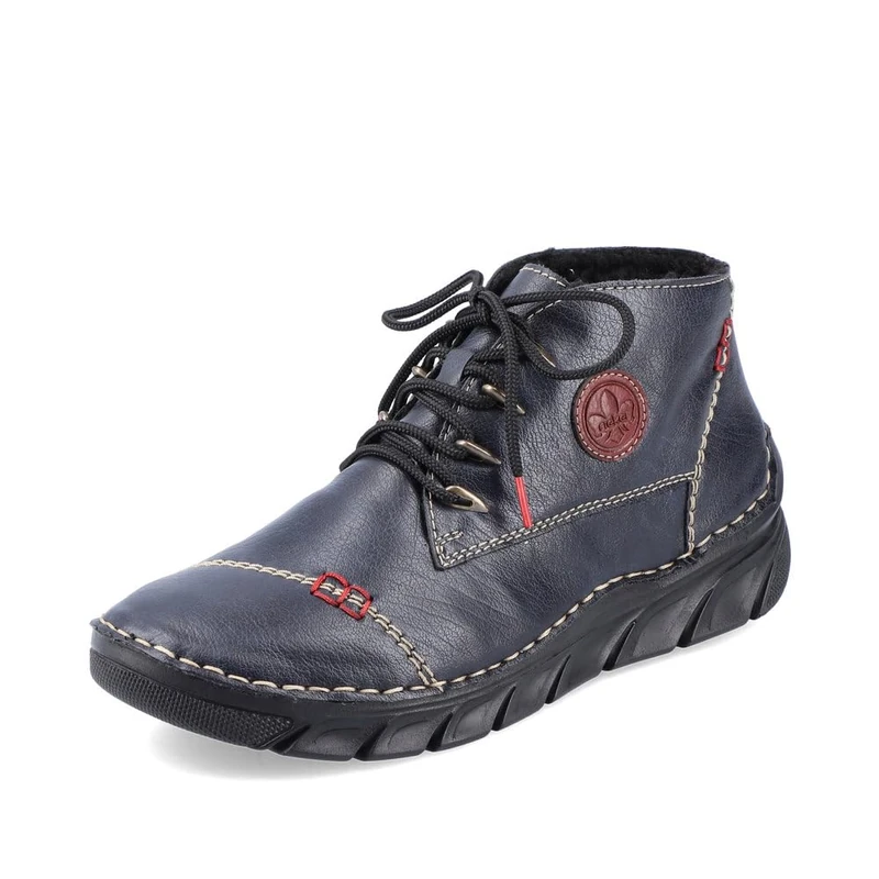 Rieker Women's Short Boots 54540, Blue 14, 4 UK