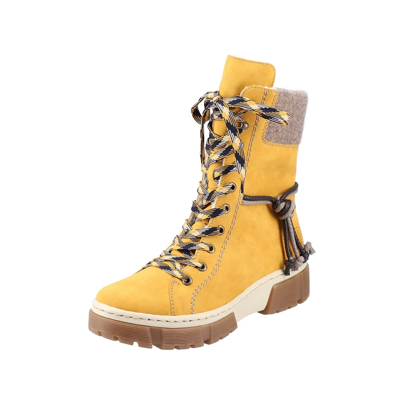 Rieker Women's X8618 Fashion Boot, Yellow, 6 UK
