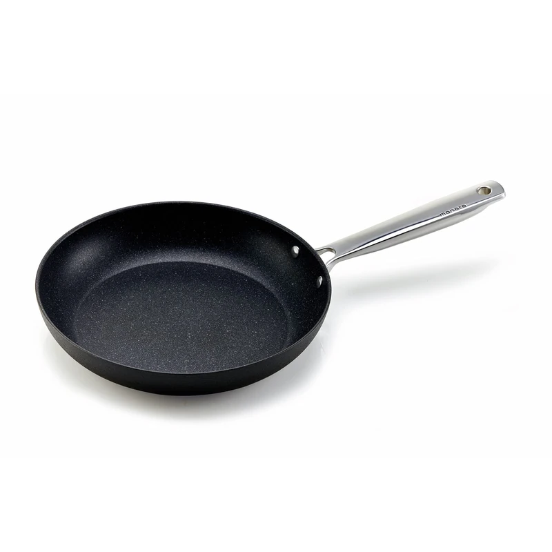 Moneta Armonia Induction Frying Pan Non-Stick and Anti-Scratch Satin Black Exterior Coating, Suitable for All Stovetops, 24 cm