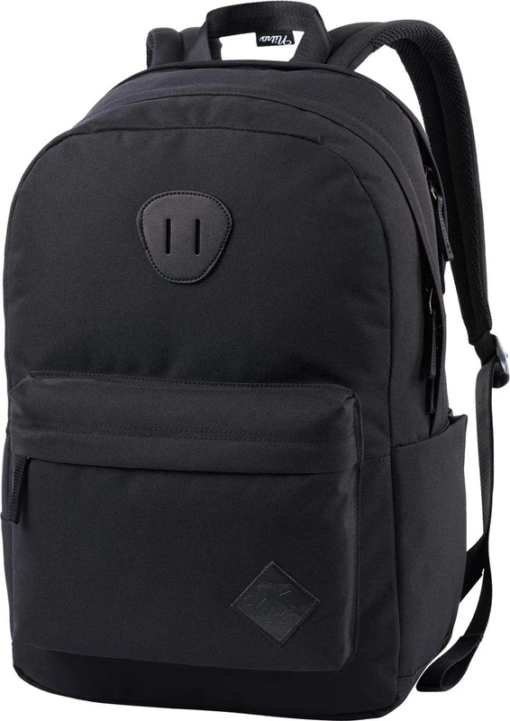 Nitro Urban Plus, Old School Daypack with Additional Padded Laptop Compartment, Urban Street Pack, Everyday Backpack, School Backpack with Side Bottle Compartment, true black, 28 L, Rucksack