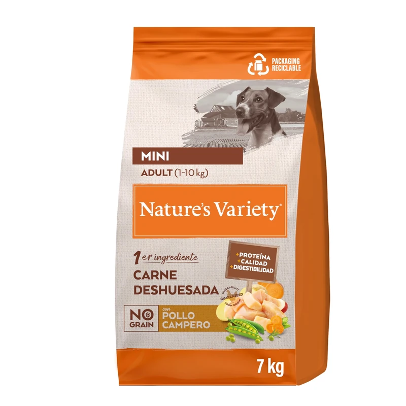 Nature's Variety Selected Dry Food for Mini Adult Dogs with Chicken - 7kg