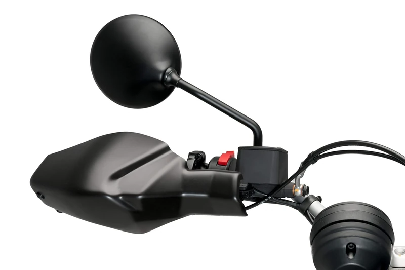 Puig 20509J Handguards for protection against impacts and weather on Ducati Scrambler motorcycles, Matte Black