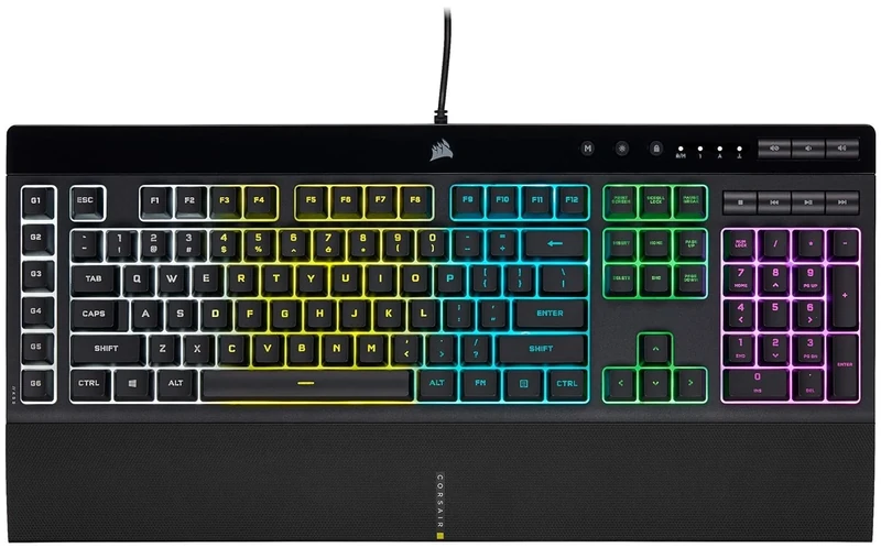 Corsair K55 RGB Pro Keyboard USB QWERTY English Black