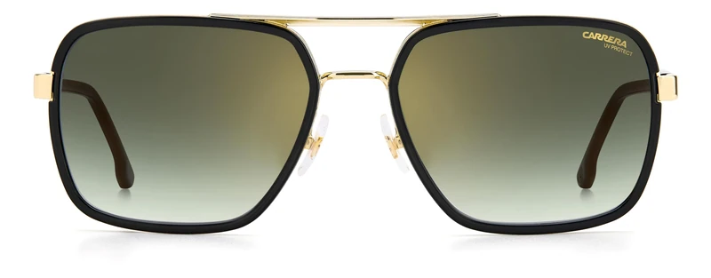 Carrera 256/S GOLD BLACK/GREEN SHADED GOLD MIRROR 58/18/140 men Sunglasses