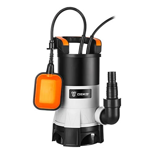 DEKO 750W Electric Submersible Water Pump with Float Switch and Max Flow 14000L/H for Swimming Pool, Tub, and Garden Irrigation