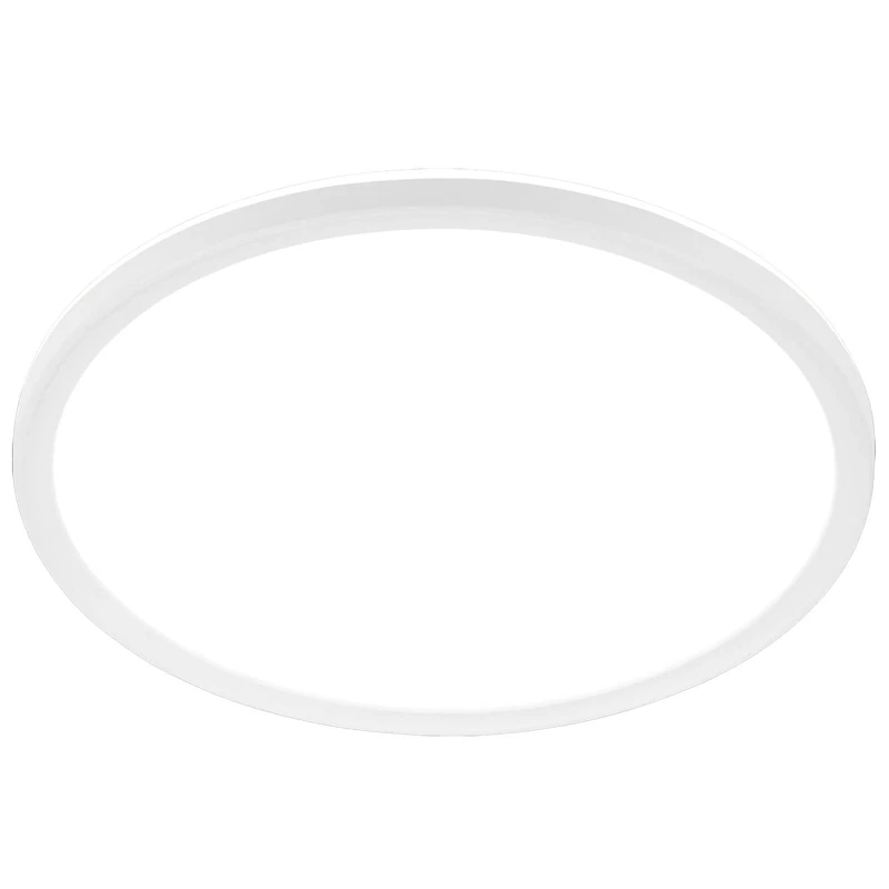 Briloner Leuchten 3428-016 LED Panel Ceiling Light with Backlight Effect 30 Watt 3,500 Lumen 4,000 Kelvin White Round Diameter 48 cm