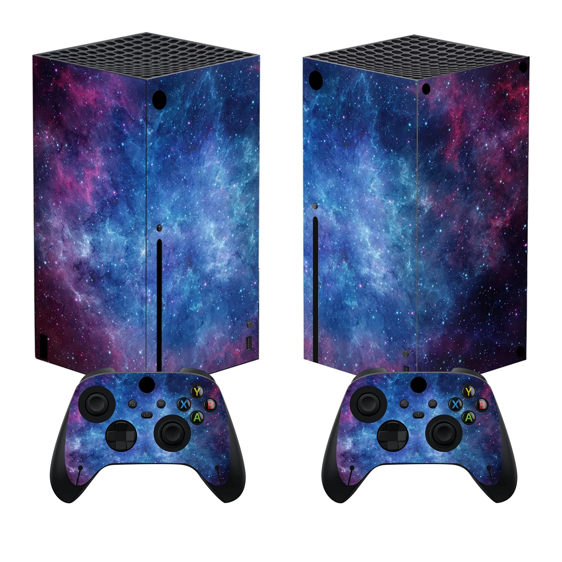 playvital Magic Sky Custom Vinyl Skins for Xbox Series X, Wrap Decal Cover Stickers for Xbox Series X Console Controller