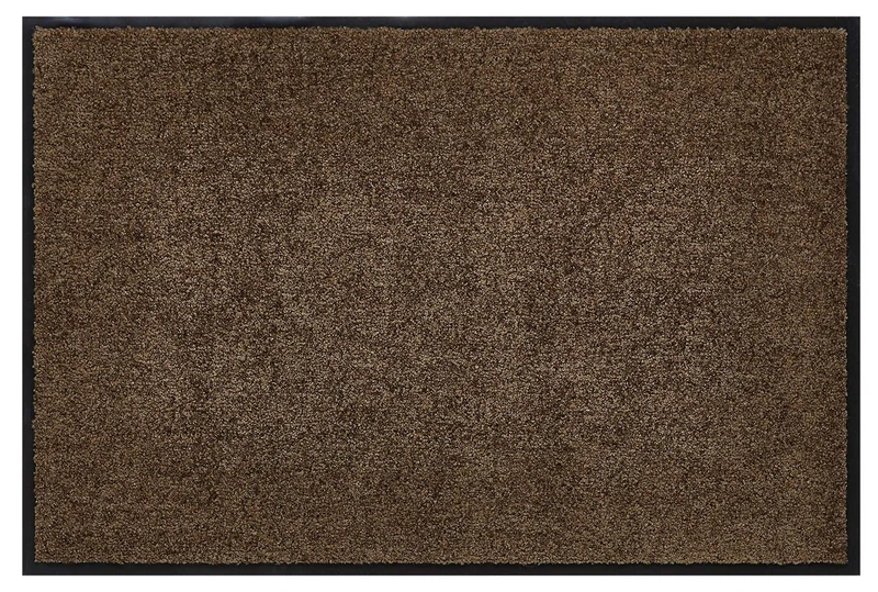 andiamo Premium Wash & Clean Durable Dirt Trapper Mat for House Entrance Indoor or as a Doormat in Covered Outdoor Area Absorbent Doormat 90 x 150 cm Brown