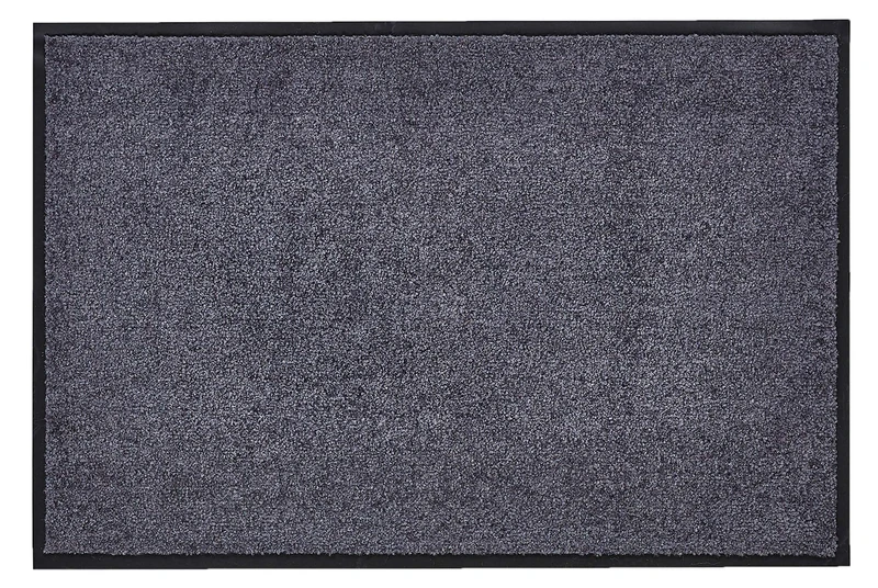 andiamo Premium Wash & Clean Durable Dirt Trapper Mat for House Entrance Indoor or as a Doormat in Covered Outdoor Area Absorbent Doormat 90 x 120 cm Grey