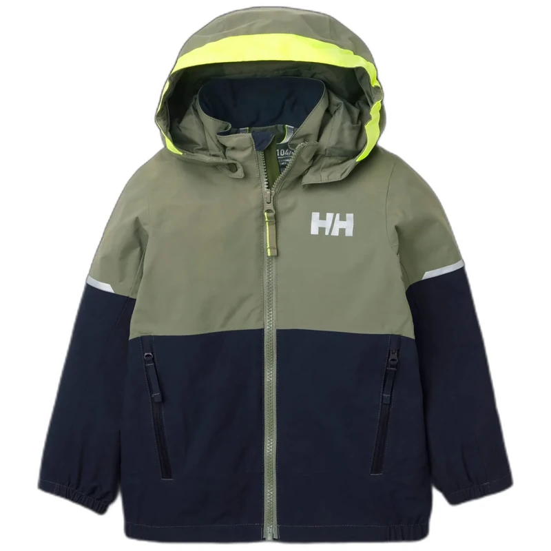Helly Hansen Unisex Children SOGN Rain Jacket, Lav Green, 1