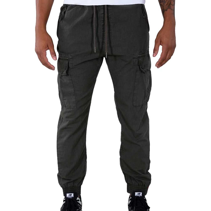 Alpha Industries Ripstop Jogger Cargo Pants for Men Greyblack