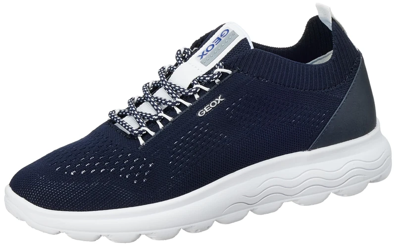 Geox Womens D Spherica Sneakers, Navy, 2.5 UK